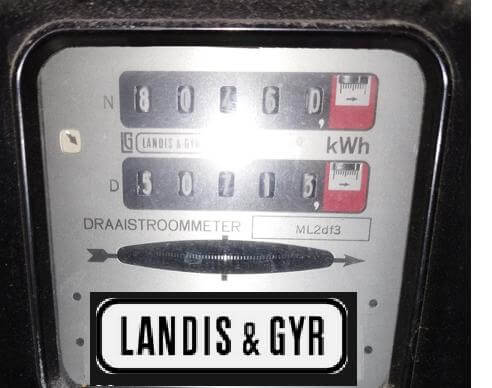 Dubbelwerks elektriciteitsmeter
